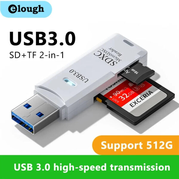 SD Card Reader USB 3.0 Micro SD SDHC SDXC MMC Mobile T-FLASH PC Laptop