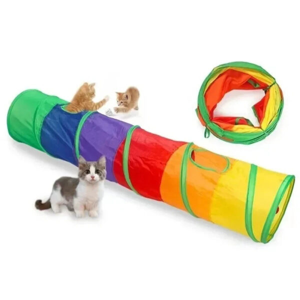 Cat Tunnel Pet Tube Collapsible Play Toy Indoor Outdoor Kitty Puppy Puzzle Toys